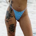 Ocean Mirage high cut V thong bikini bottom – Sidekiss
